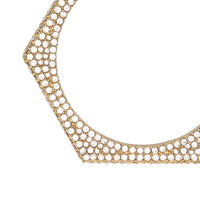 Créoles écrou plaquées or avec cristaux - Light Gold & Crystal