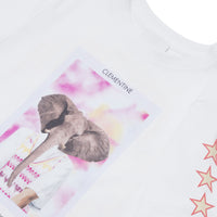 T-shirt en coton à imprimé personnage - White
