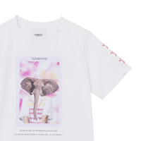 T-shirt en coton à imprimé personnage - White