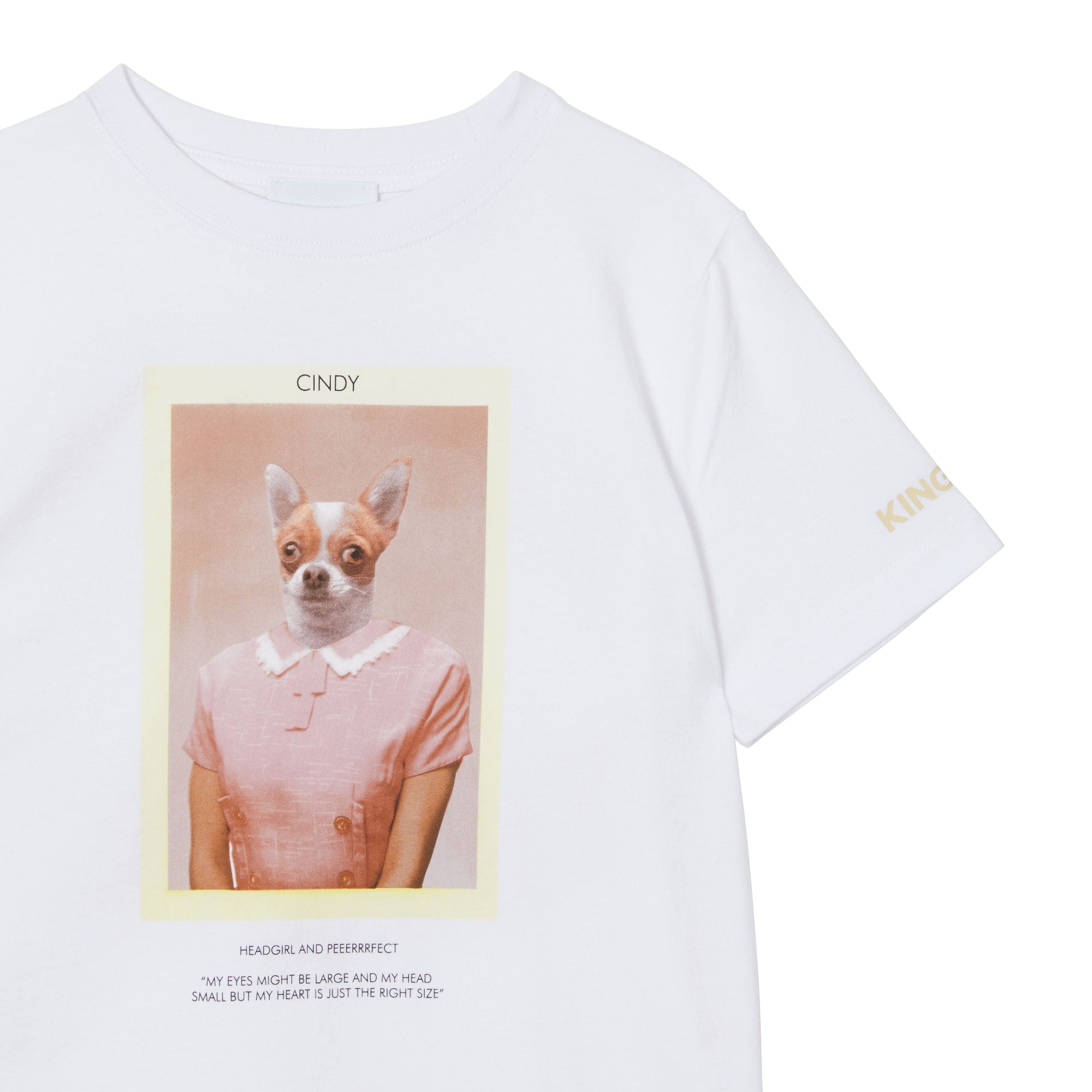 T-shirt en coton à imprimé personnage - White