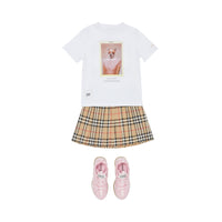 T-shirt en coton à imprimé personnage - White
