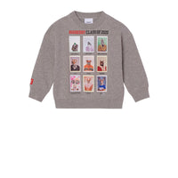 Sweat-shirt en coton à imprimé personnage - Grey Melange