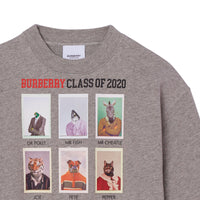 Sweat-shirt en coton à imprimé personnage - Grey Melange