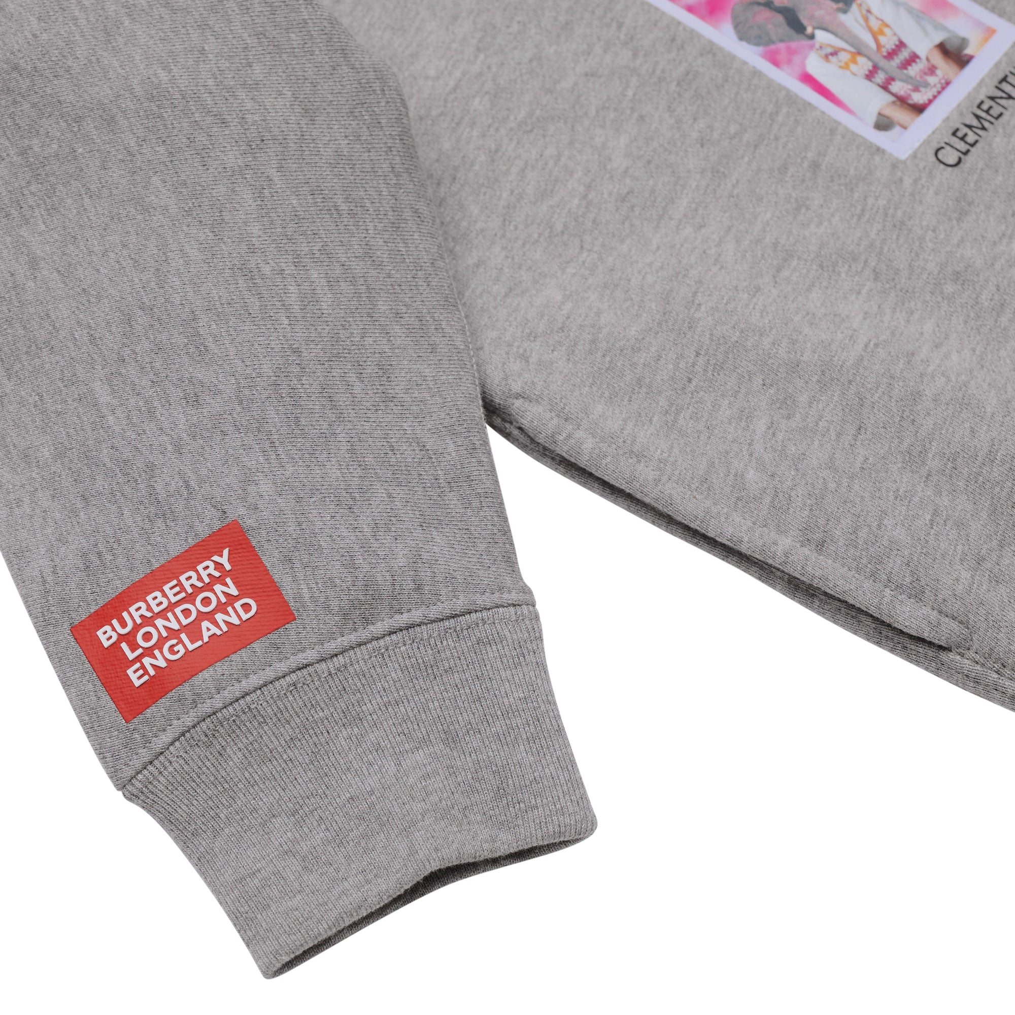 Robe pull en coton à imprimé personnage - Grey Melange