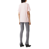 T-shirt oversize en coton à imprimé montage - Alabaster Pink