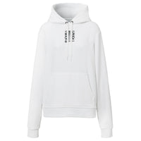 Hoodie oversize en coton à imprimé montage - White