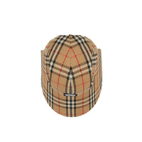 Casquette à bords larges Vintage check avec logo appliqué - Archive Beige
