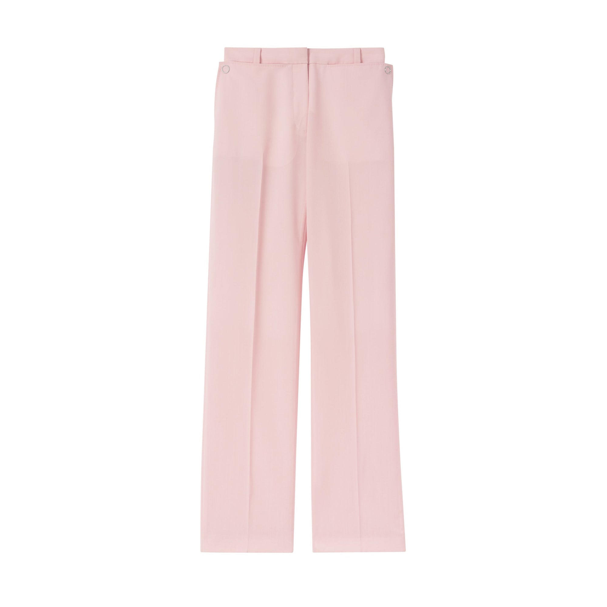 Pantalon tailleur en laine avec poches - Soft Pink