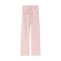 Pantalon tailleur en laine avec poches - Soft Pink