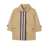 Paletot en coton rayé Monogram - Honey
