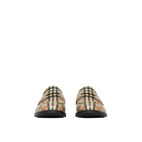Mocassins en cuir Vintage check avec boucle en D - Archive Beige