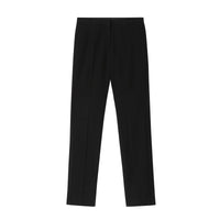 Pantalon bandes latérales tailleur en laine - Black
