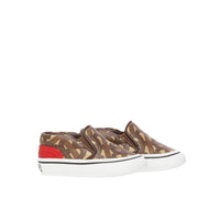 Chaussures sans lacets en toile écologique Monogram - Bridle Brown