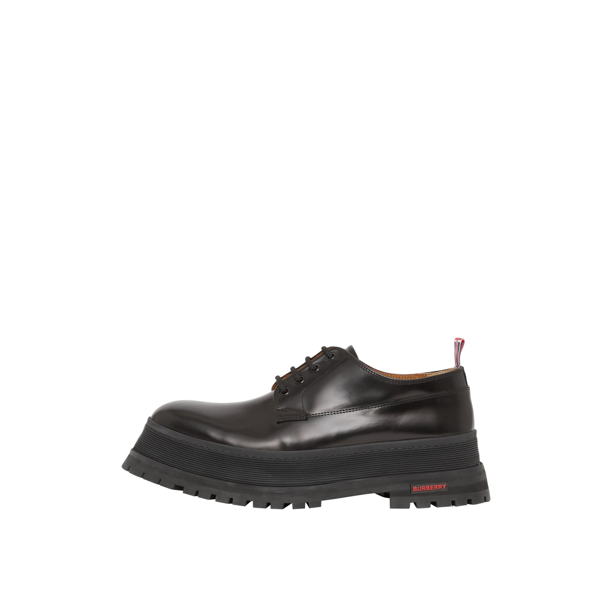Derbies en cuir avec logo - Black