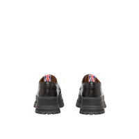 Derbies en cuir avec logo - Black