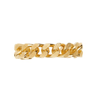 Bracelet manchette à maillons plaqué or - Gold Engraved
