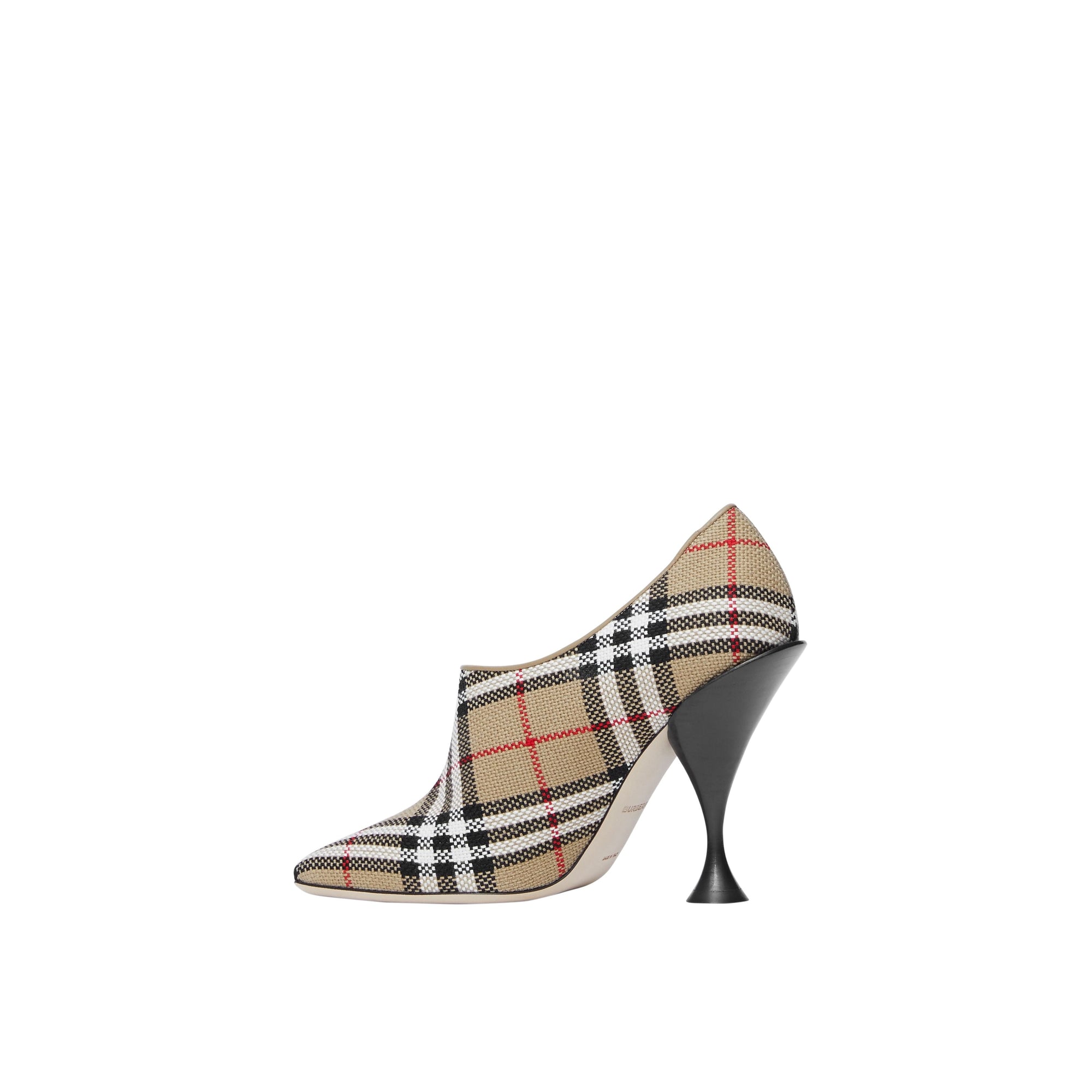 Escarpins à bout carré en coton tressé - Archive Beige