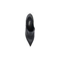 Escarpins à bout pointu repliables en cuir d'agneau - Black