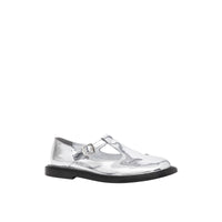 Salomés en cuir verni métallisé - Silver