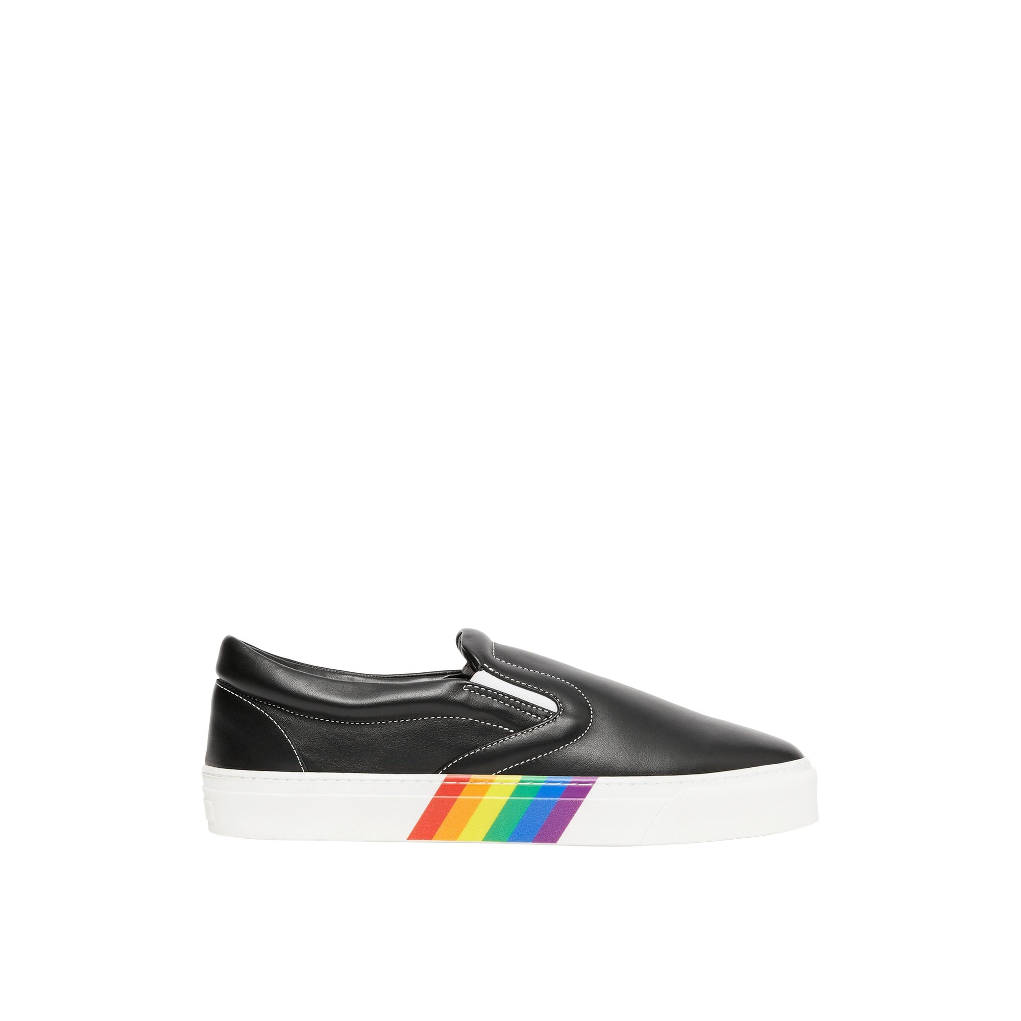 Sneakers sans lacets en cuir avec semelles biosourcées - Black