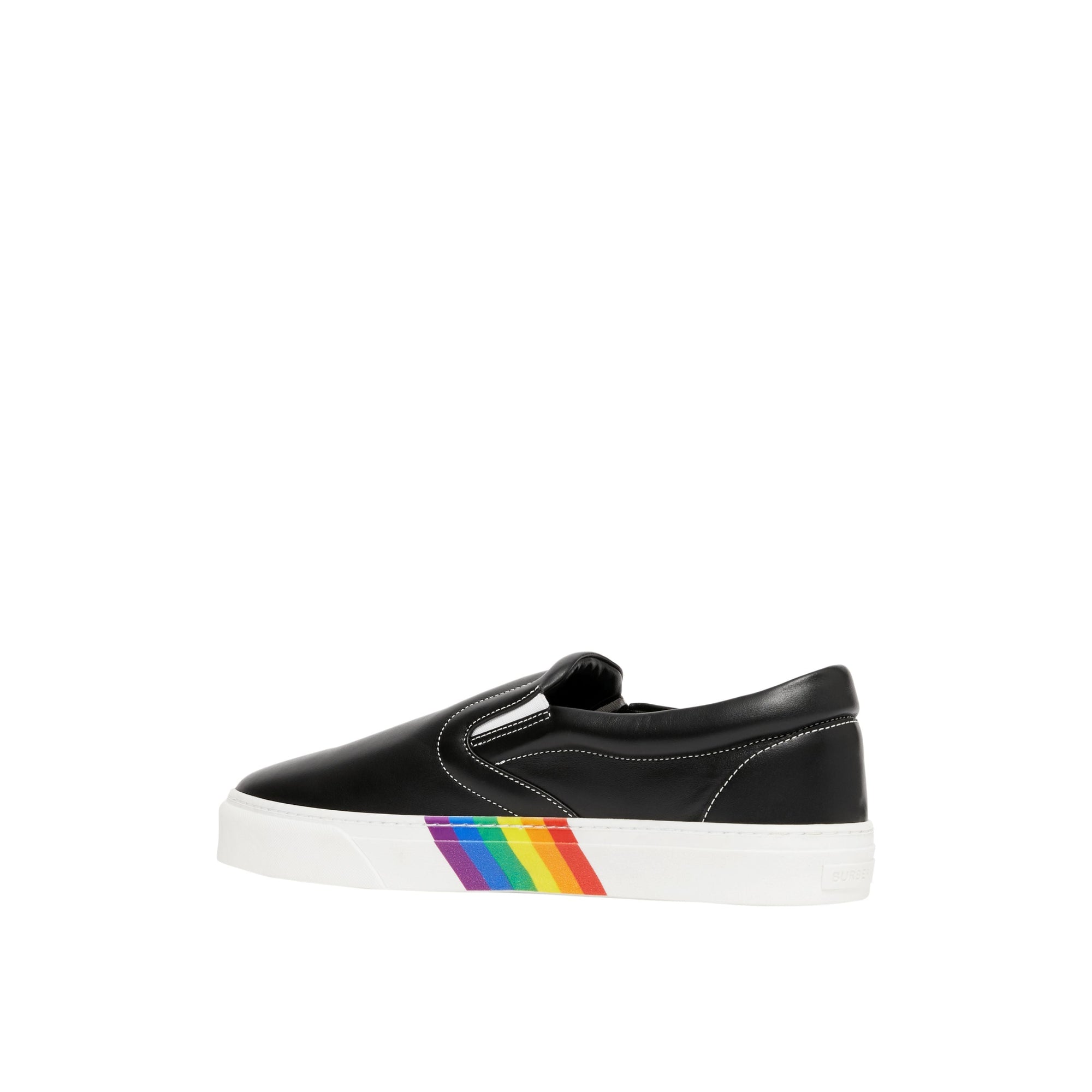 Sneakers sans lacets en cuir avec semelles biosourcées - Black