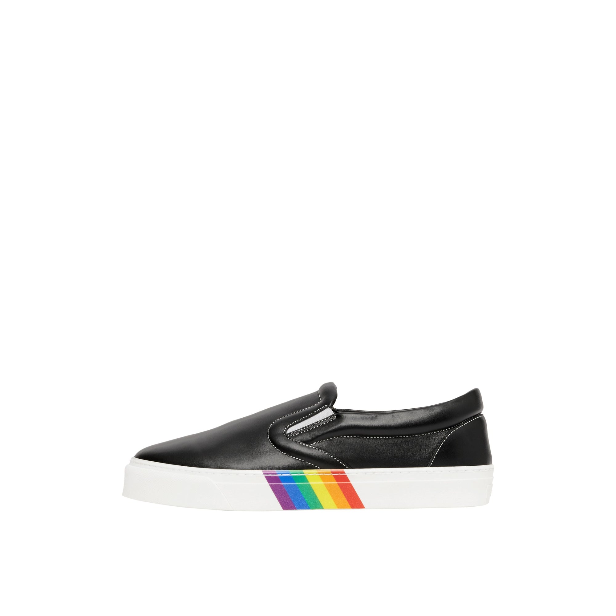 Sneakers sans lacets en cuir avec semelles biosourcées - Black