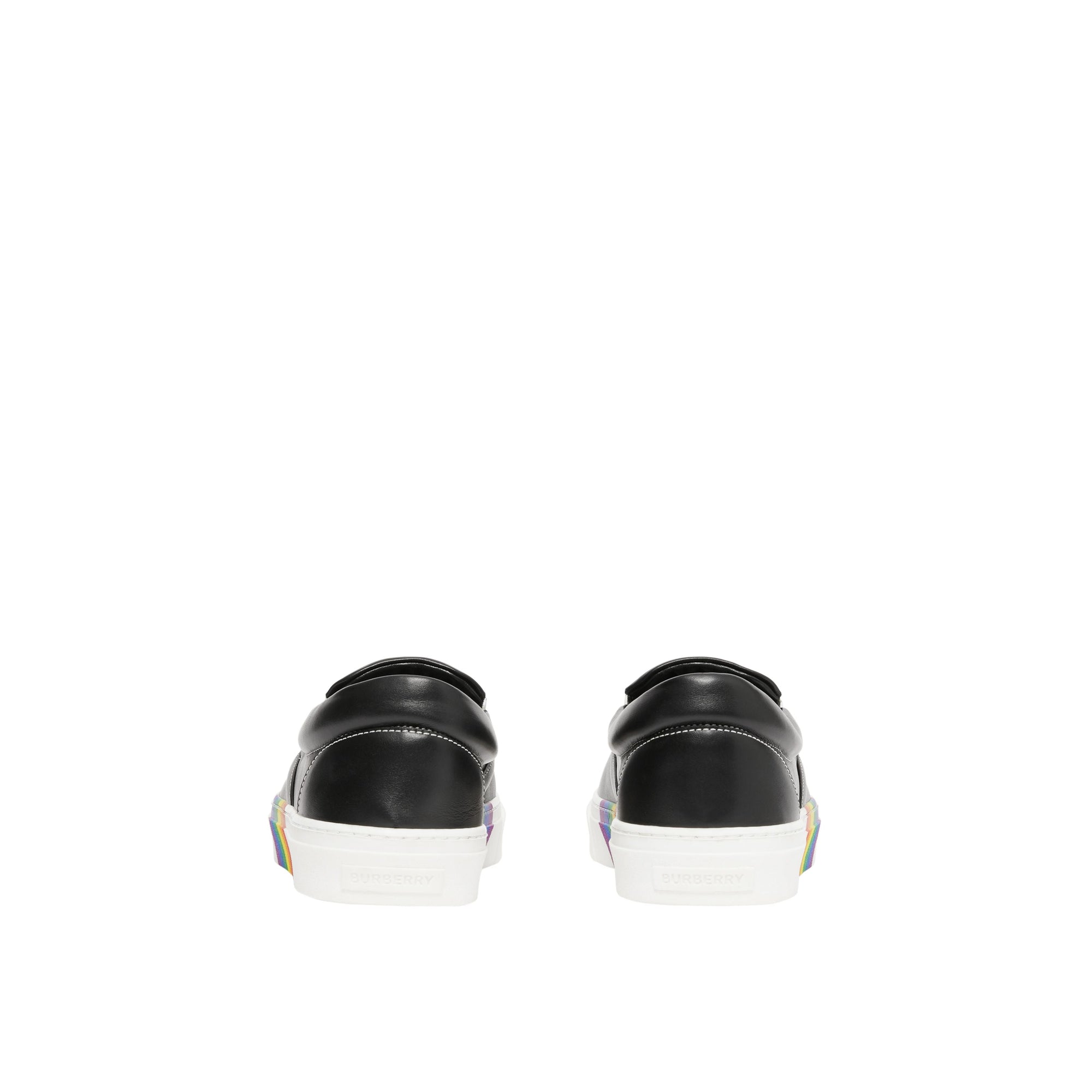 Sneakers sans lacets en cuir avec semelles biosourcées - Black