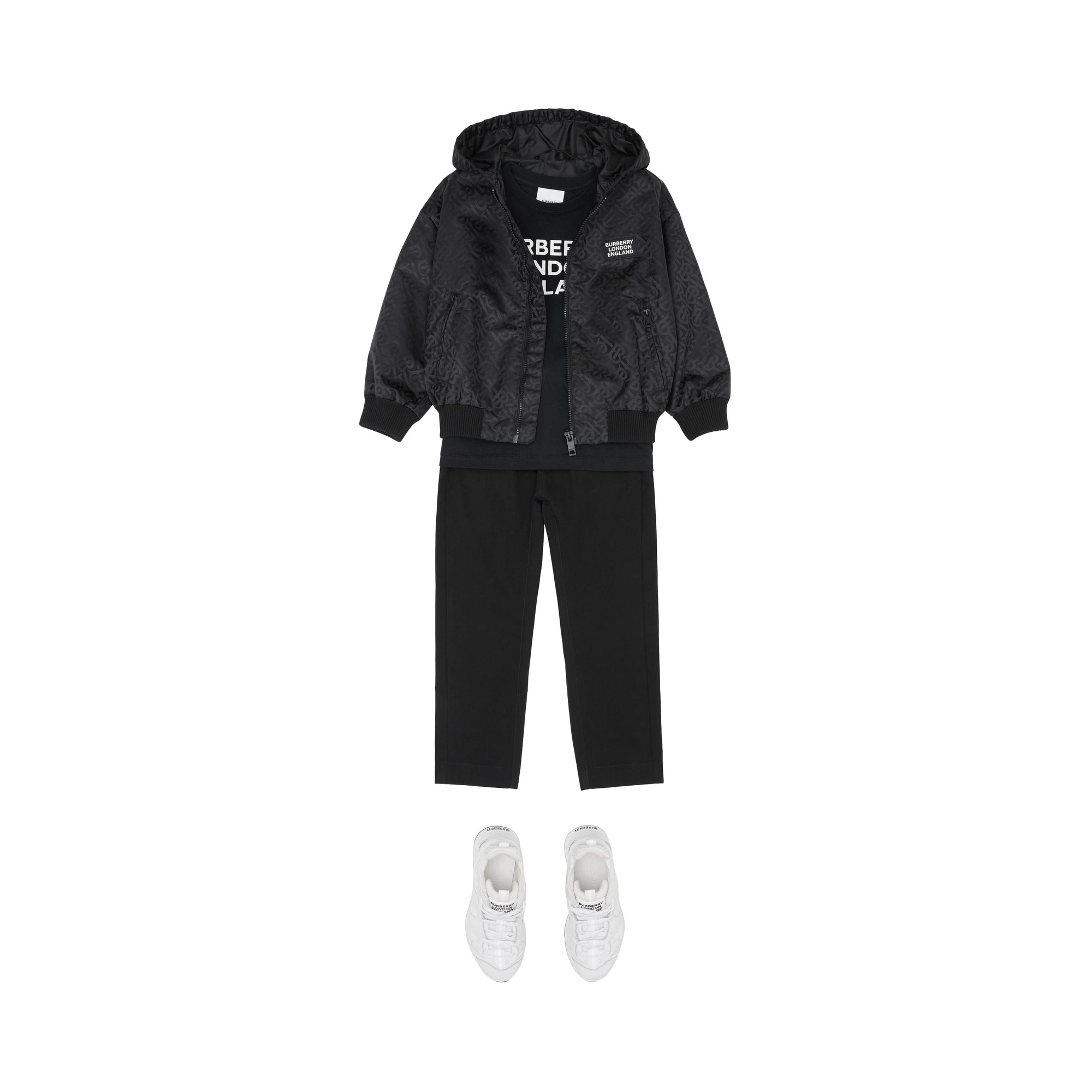 Veste à capuche en Econyl® Monogram - Black