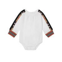 Coffret cadeau deux pièces pour bébé en coton à motif daim - White