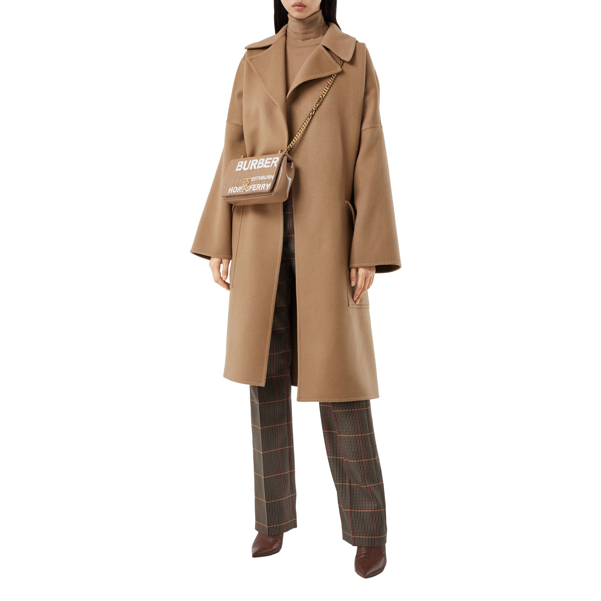 Petit sac Lola matelassé Horseferry - Camel & White