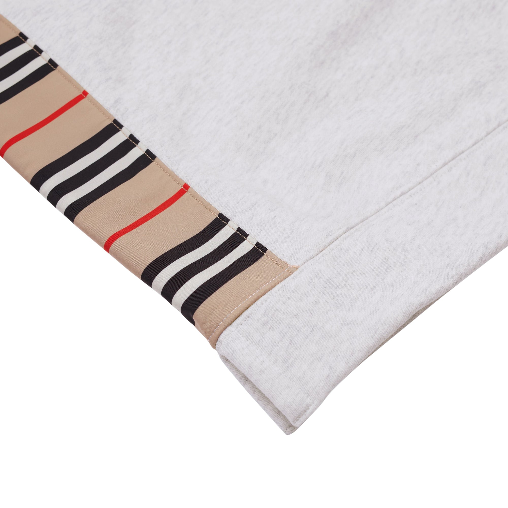 Robe pull en coton à rayures iconiques - White Melange