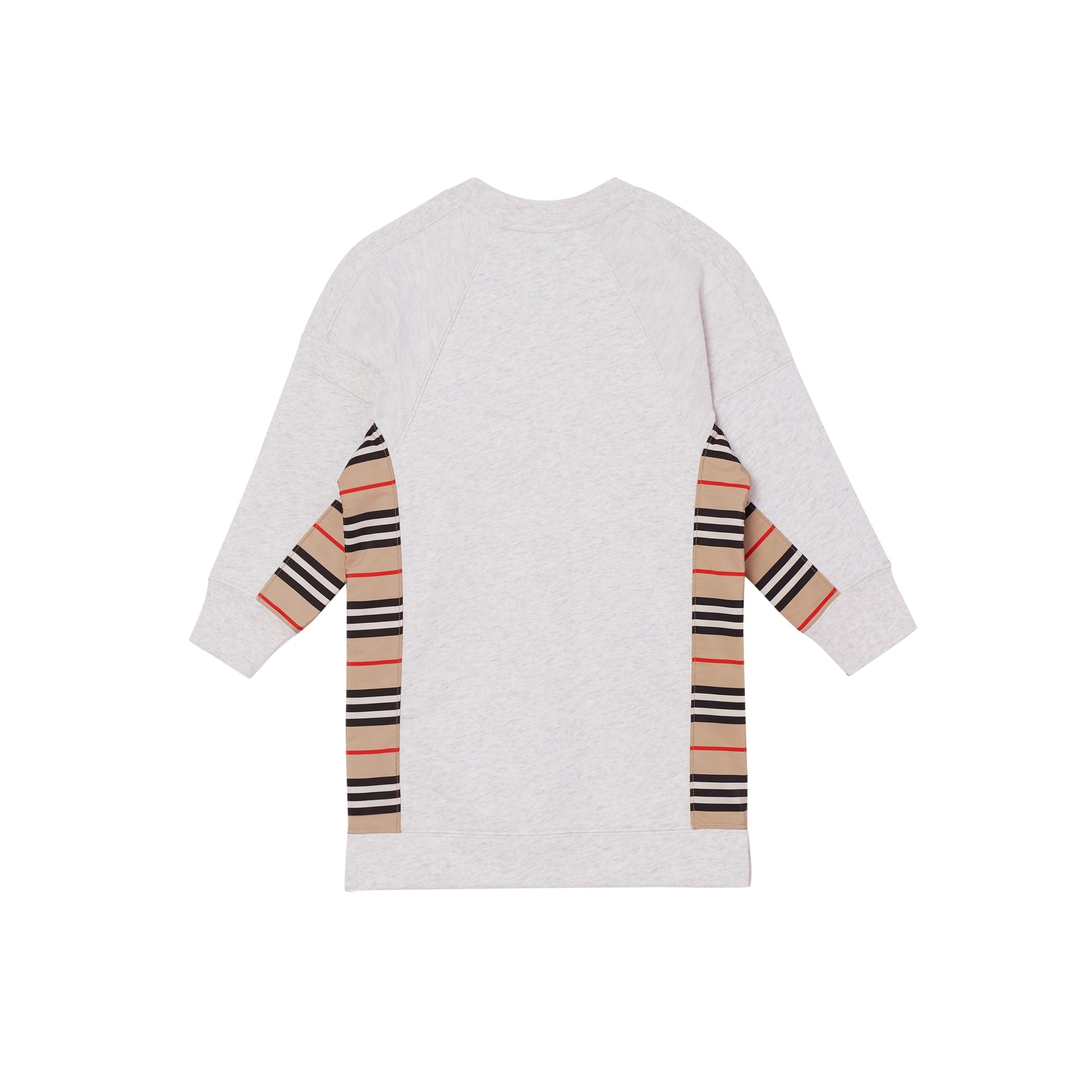 Robe pull en coton à rayures iconiques - White Melange