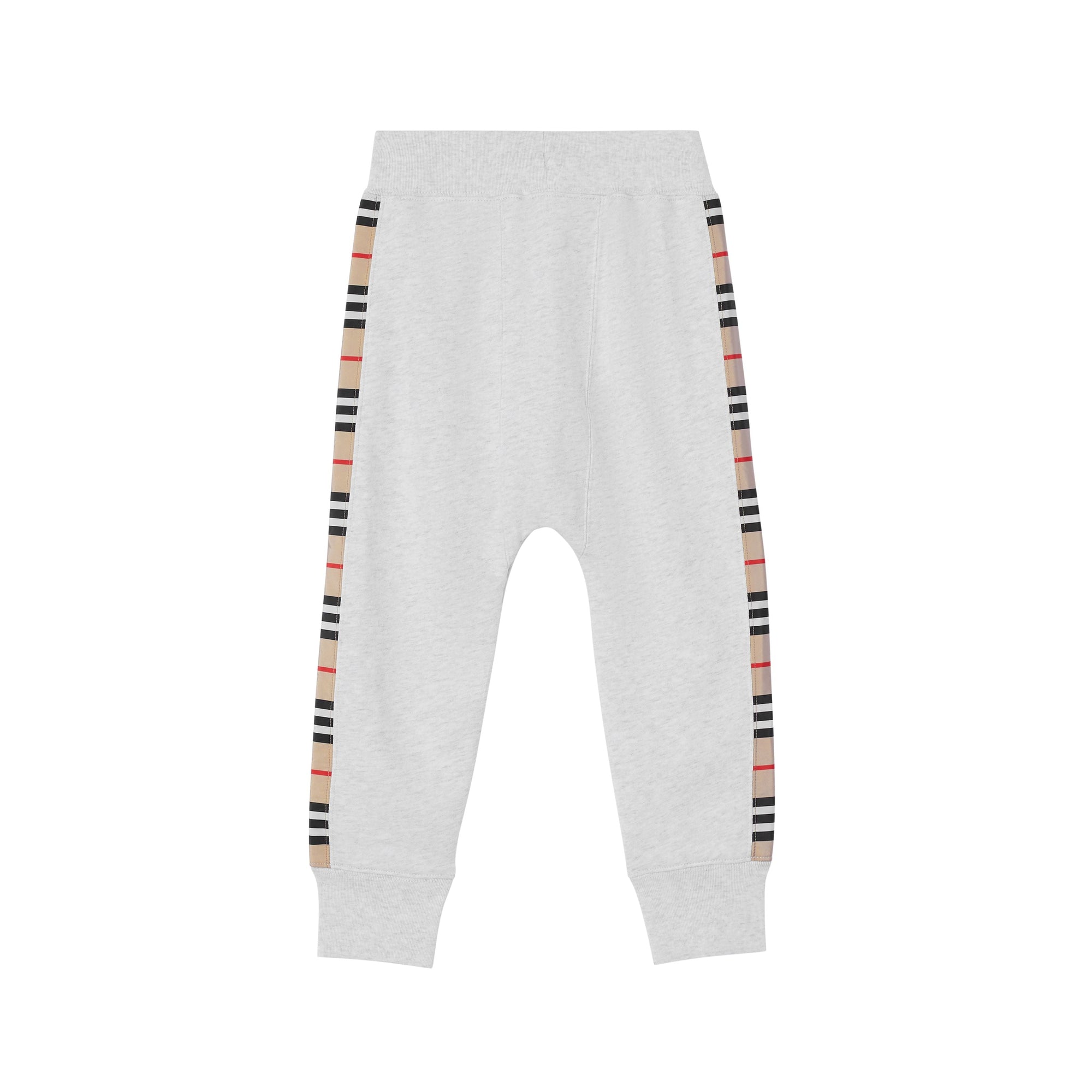 Pantalon de survêtement en coton à rayures iconiques - White Melange
