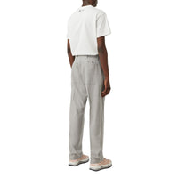 Pantalon de costume en jacquard de laine avec logo - Light Pebble Grey