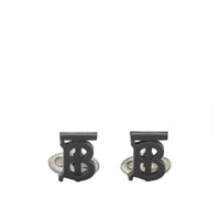 Boutons de manchette en résine et plaqués palladium Monogram - Matte Black