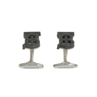 Boutons de manchette en résine et plaqués palladium Monogram - Matte Black