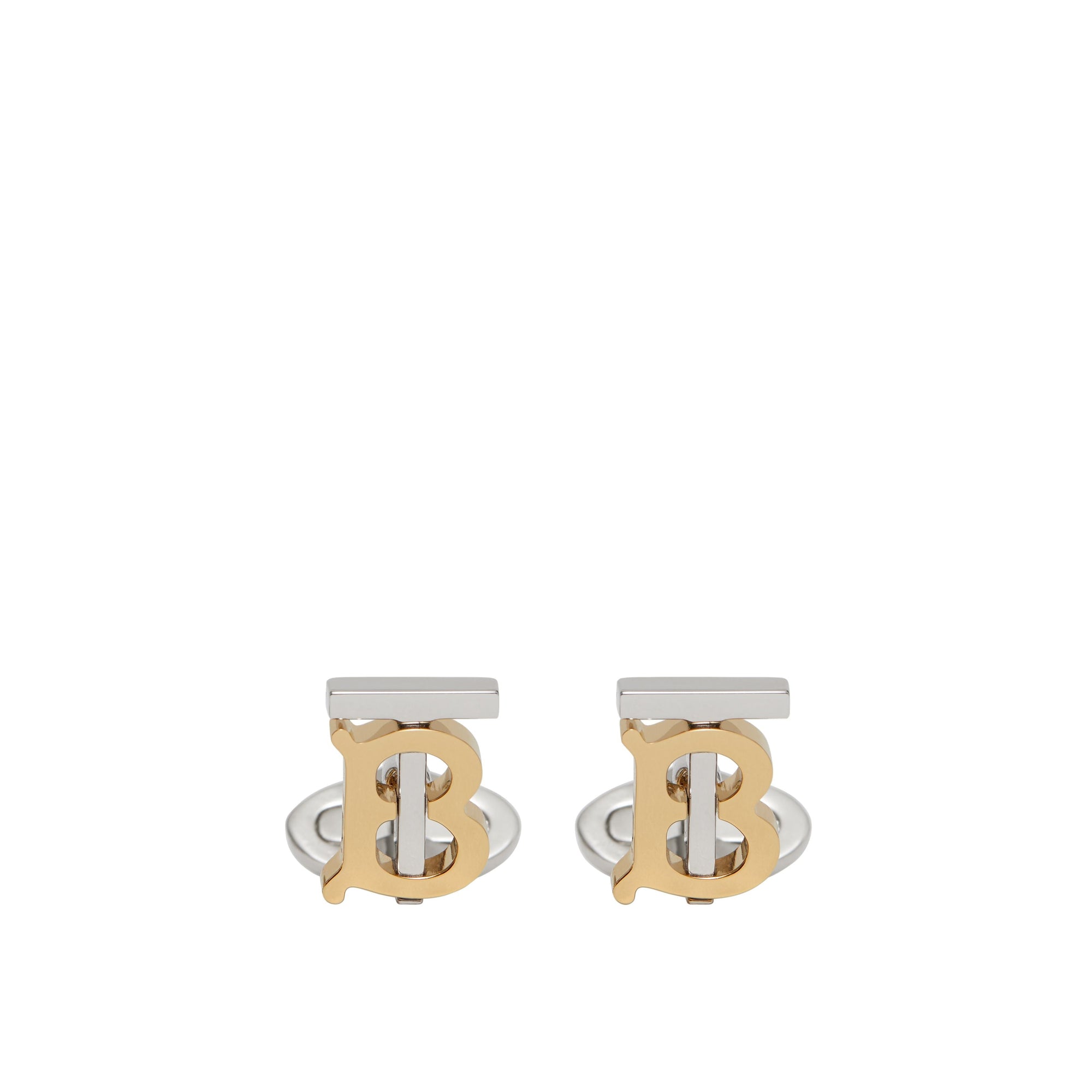 Boutons de manchette plaqués or et palladium Monogram - Light Gold & Palladio