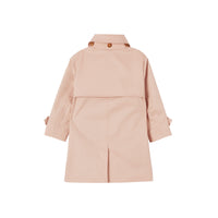 Paletot en sergé de coton avec capuche amovible - Ice Pink