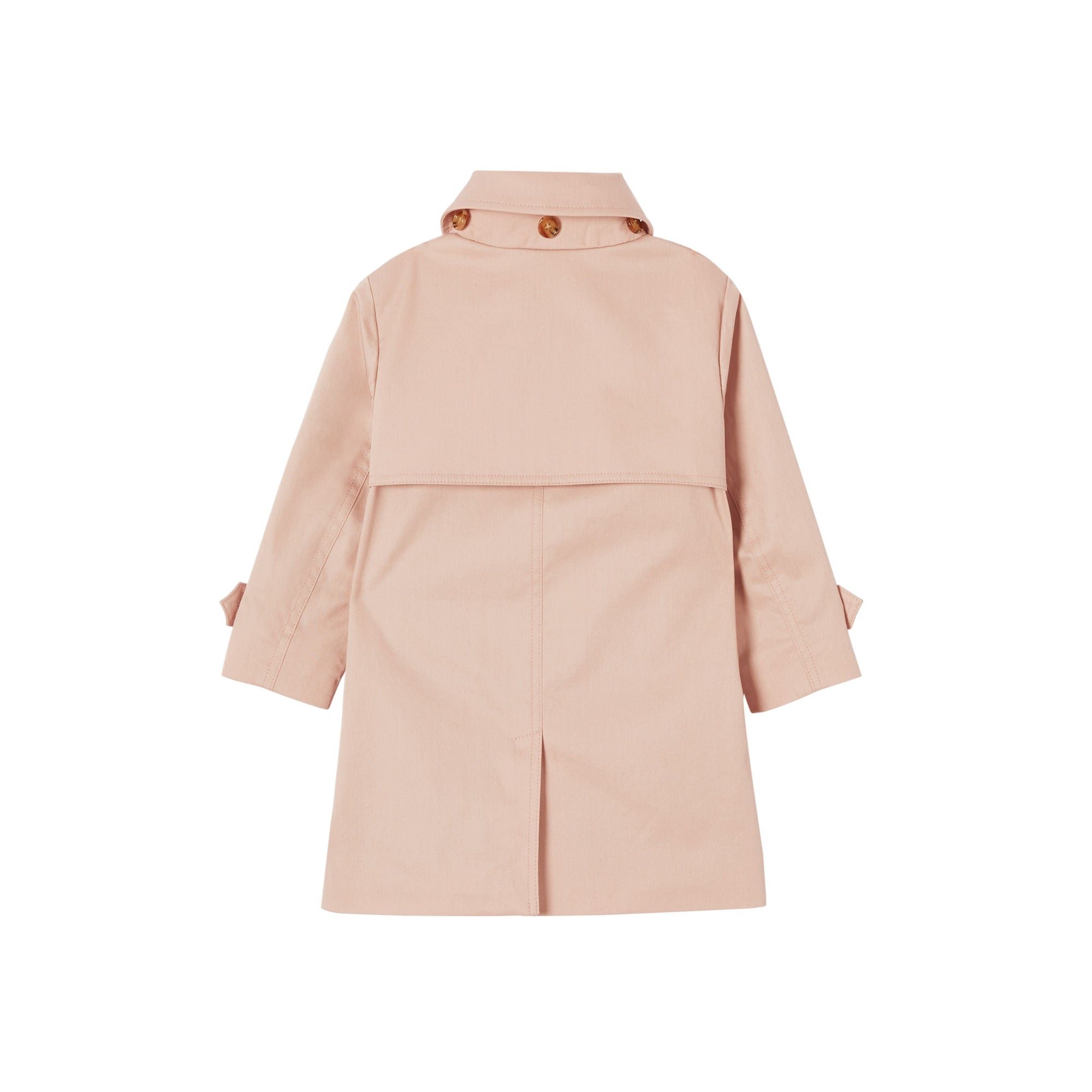 Paletot en sergé de coton avec capuche amovible - Ice Pink