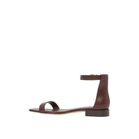 Sandales en cuir avec logo - Oxblood