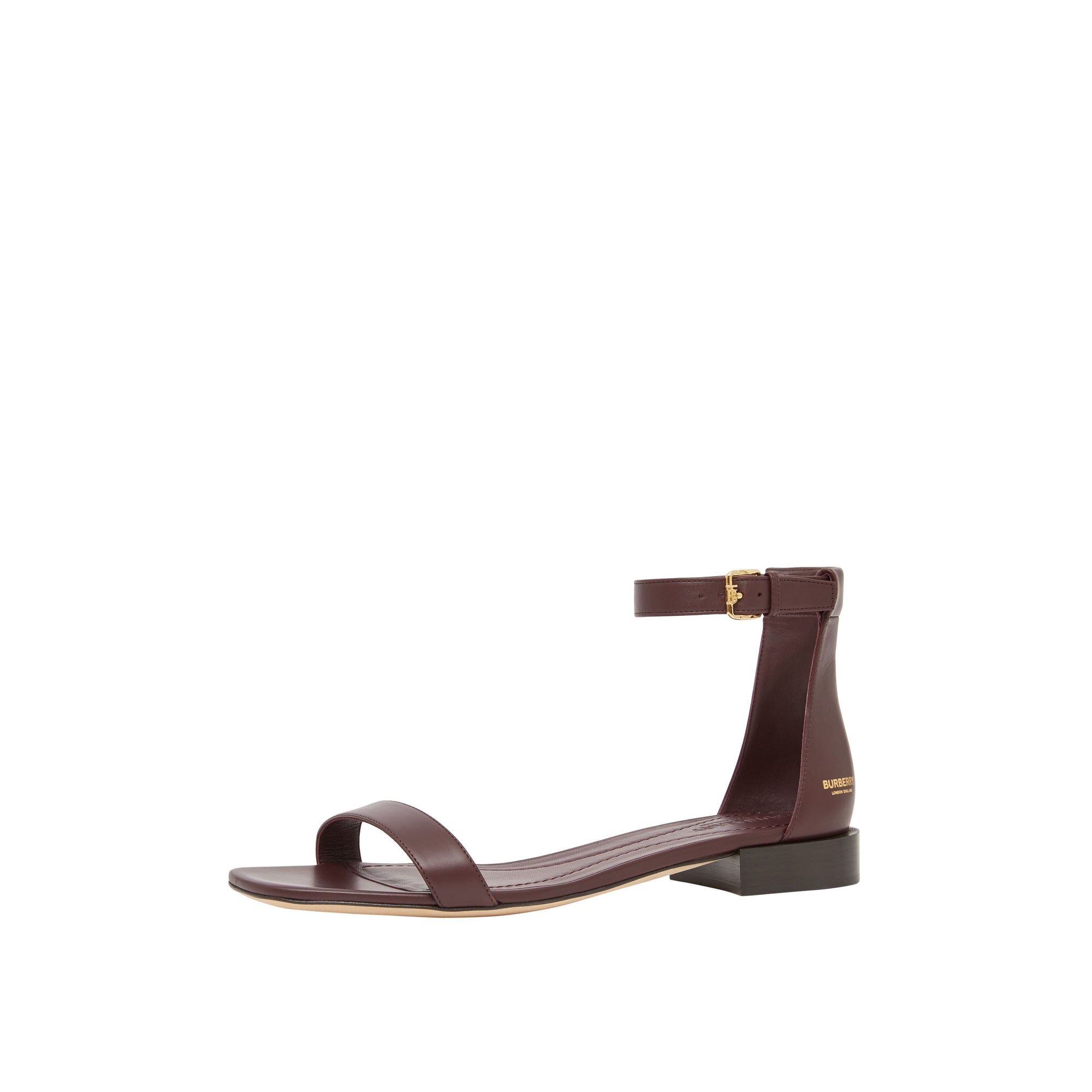 Sandales en cuir avec logo - Oxblood