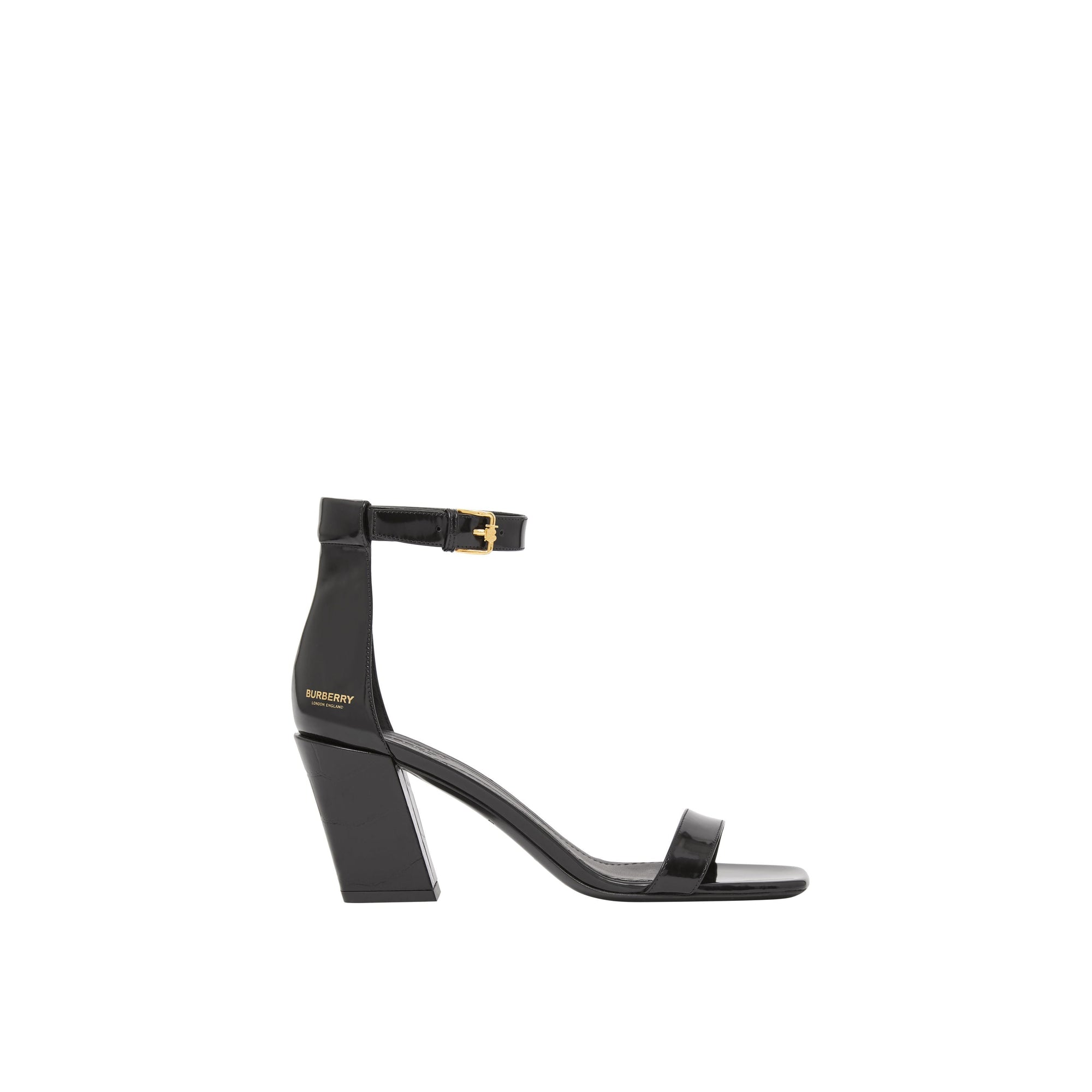Sandales en cuir avec logo - Black