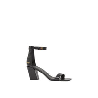 Sandales en cuir avec logo - Black