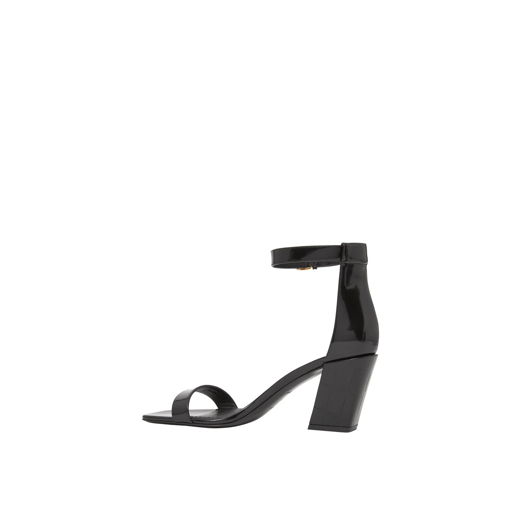 Sandales en cuir avec logo - Black