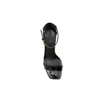 Sandales en cuir avec logo - Black