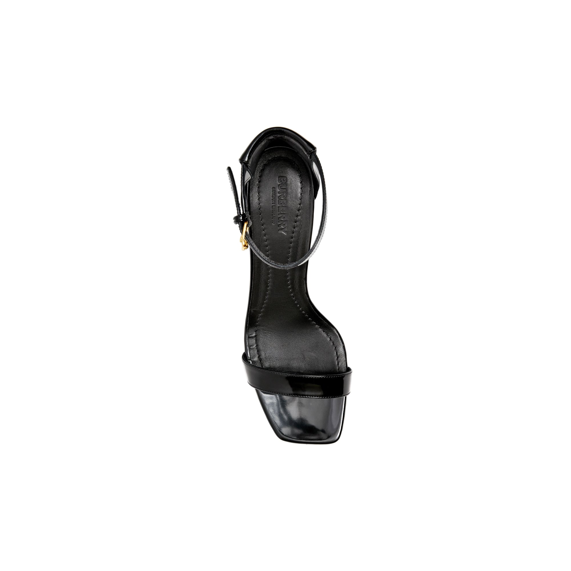 Sandales en cuir avec logo - Black