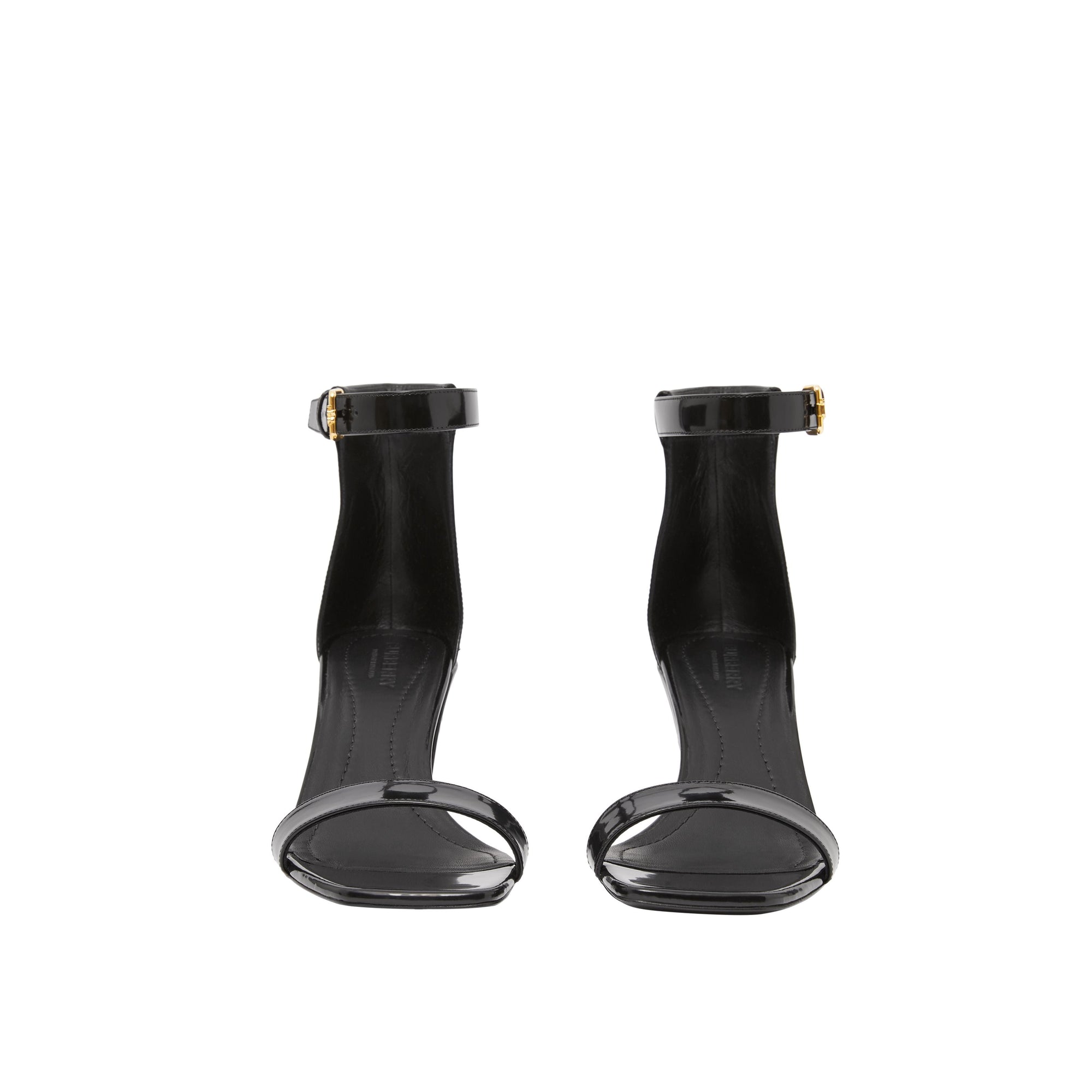 Sandales en cuir avec logo - Black