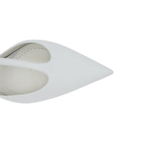 Escarpins en cuir avec chaîne - Pebble Grey