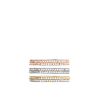 Bagues écrou plaquées or or rose et palladium avec cristaux - Gold & Palladio & Rose