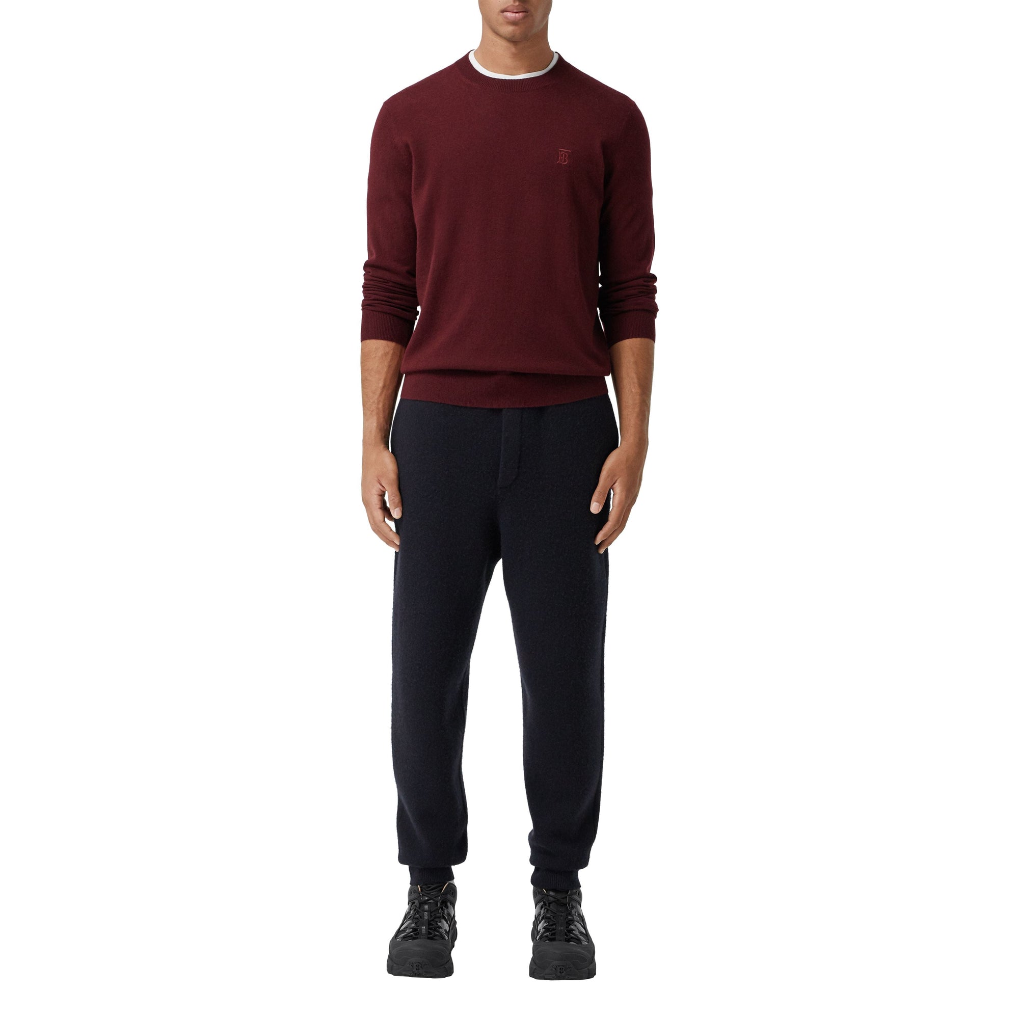 Pull en cachemire Monogram - Deep Merlot